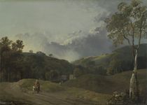 Landscape with Cottagers von George the Elder Barret