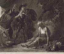 The Cave of Despair, from Spenser by Benjamin West