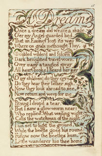A Dream, illustration from 'Songs of Innocence and of Experience' von William Blake
