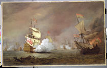 Sea Battle of the Anglo-Dutch Wars by Willem van de, the Younger Velde