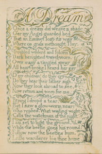 'A Dream,' plate 14 from 'Songs of Innocence von William Blake