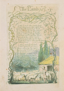 'The Lamb,' plate 17 from 'Songs of Innocence von William Blake