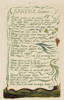 'Earth's Answer,' plate 34 from 'Songs of Experience by William Blake