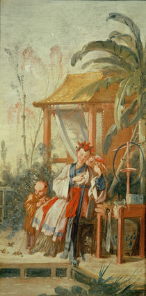 A Chinese Garden, study for a tapestry cartoon by Francois Boucher