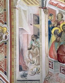 The Last Supper, detail of the hearth von Ambrogio Lorenzetti