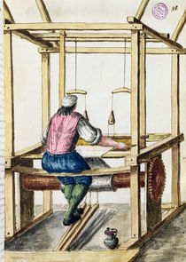A Venetian Weaver by Jan van Grevenbroeck