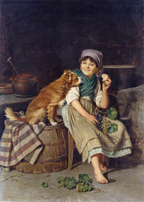 Girl with Dog by Federico Mazzotta
