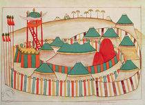 Ms 1671 The Imperial Camp, c.1580 by Islamic School