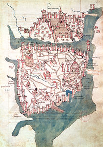 Plan of Constantinople by Italian School