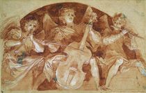 Three Angel Musicians von Baldassare Franceschini
