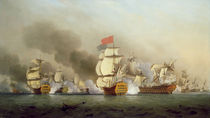 Vice Admiral Sir George Anson's Victory off Cape Finisterre von Samuel Scott