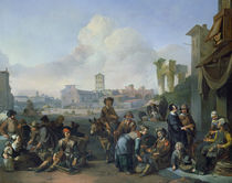 A View in Rome, 1668 by Johannes Lingelbach
