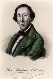 Portrait of Hans Christian Andersen by Johan Frederick Moller