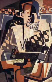Harlequin with a Guitar, 1917 by Juan Gris