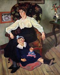 Portrait of Marie Coca and her Daughter von Marie Clementine Valadon