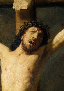 Christ on the Cross, detail of the head von Rembrandt Harmenszoon van Rijn