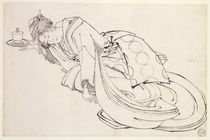A Courtesan Offering a Cup by Japanese School