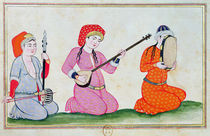 Musicians, from 'Costumes de la Cour et de la Ville de Constantinople' by Ottoman School