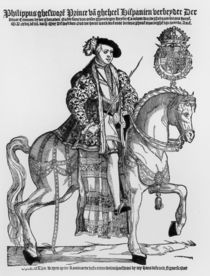 Equestrian Portrait of Philip II of Spain by German School