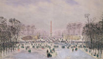 Skating in the Tuileries, c.1865 by Theodore Jung
