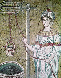 The Woman of Samaria von Byzantine School