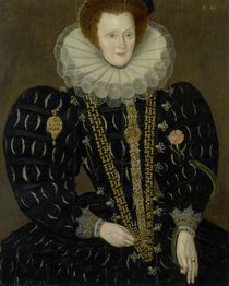 Portrait of Lady Elizabeth Knightley von Marcus, the Younger Gheeraerts