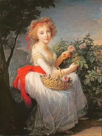 Portrait of Marie-Christine of Bourbon-Naples by Elisabeth Louise Vigee-Lebrun