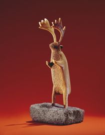 Reindeer, from Cape Dorset von Inuit School