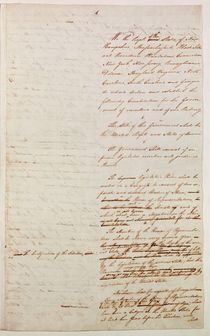 First draft of the Constitution of the United States by American School