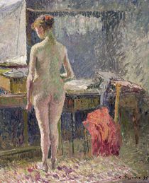 Female Nude seen from the Back von Camille Pissarro