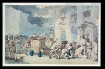 The Arrival of the Fire Engine von Thomas Rowlandson