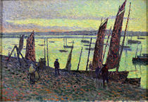 Boats at Camaret, 1893 by Maximilien Luce