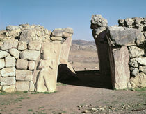 The King's Gate from the walls of Hattusas by Hittite