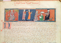Guillaume Jaubert taking an oath before King James I of Majorca von Spanish School