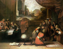 Interior of a Room with Geographers and Mathematicians by French School