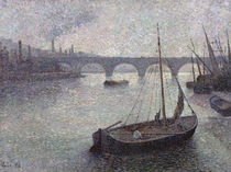 View of the Thames, 1893 by Maximilien Luce