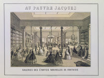 Au Pauvre Jacques: The Fabric Department by French School