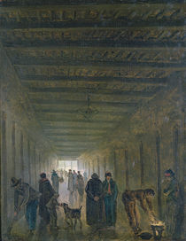Corridor of the Saint-Lazare Prison in 1793 by Hubert Robert