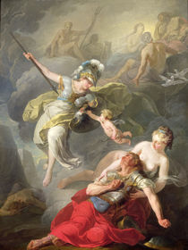 Battle Between Minerva and Mars von Joseph Benoit Suvee