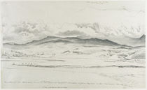 Mountain Panorama in Wales - Cader Idris von Cornelius Varley