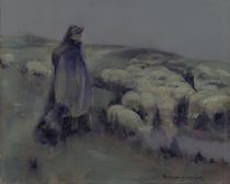 A Shepherdess, c.1890-95 von William Kennedy