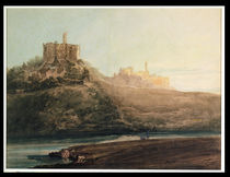 Warkworth Castle, Northumberland by Thomas Girtin