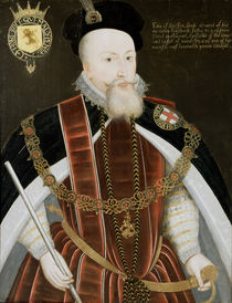 Portrait of Robert Dudley Earl of Leicester by English School