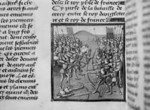 The Battle of Crecy in 1346 from Froissart's Chronicles von French School