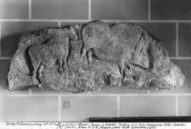 Cast of a frieze of animals from Le Roc de Sers by Prehistoric
