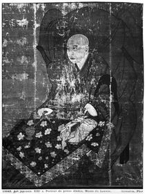 The Japanese priest Jitchin by Japanese School