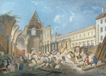 Demolition of the Couvent des Cordeliers by Pierre Antoine Demachy