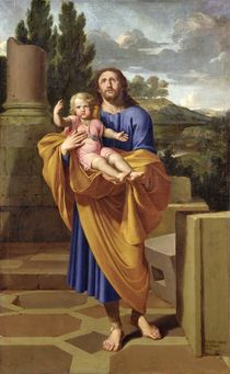 St. Joseph Carrying the Infant Jesus von Pierre Letellier