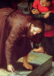 Christ and the woman taken in adultery von Jan Sanders van Hemessen