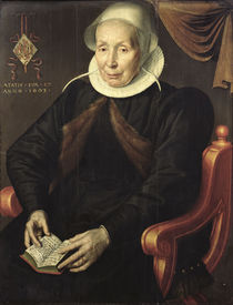 Portrait of an Elderly Woman by Aert Pietersz.